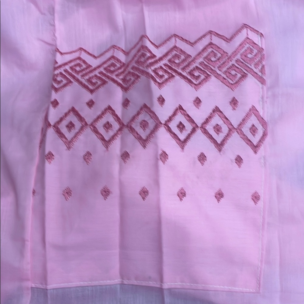 Rare Find Vintage 1980’s Pink Embroidered Summer Nightgown - Picture 9 of 15